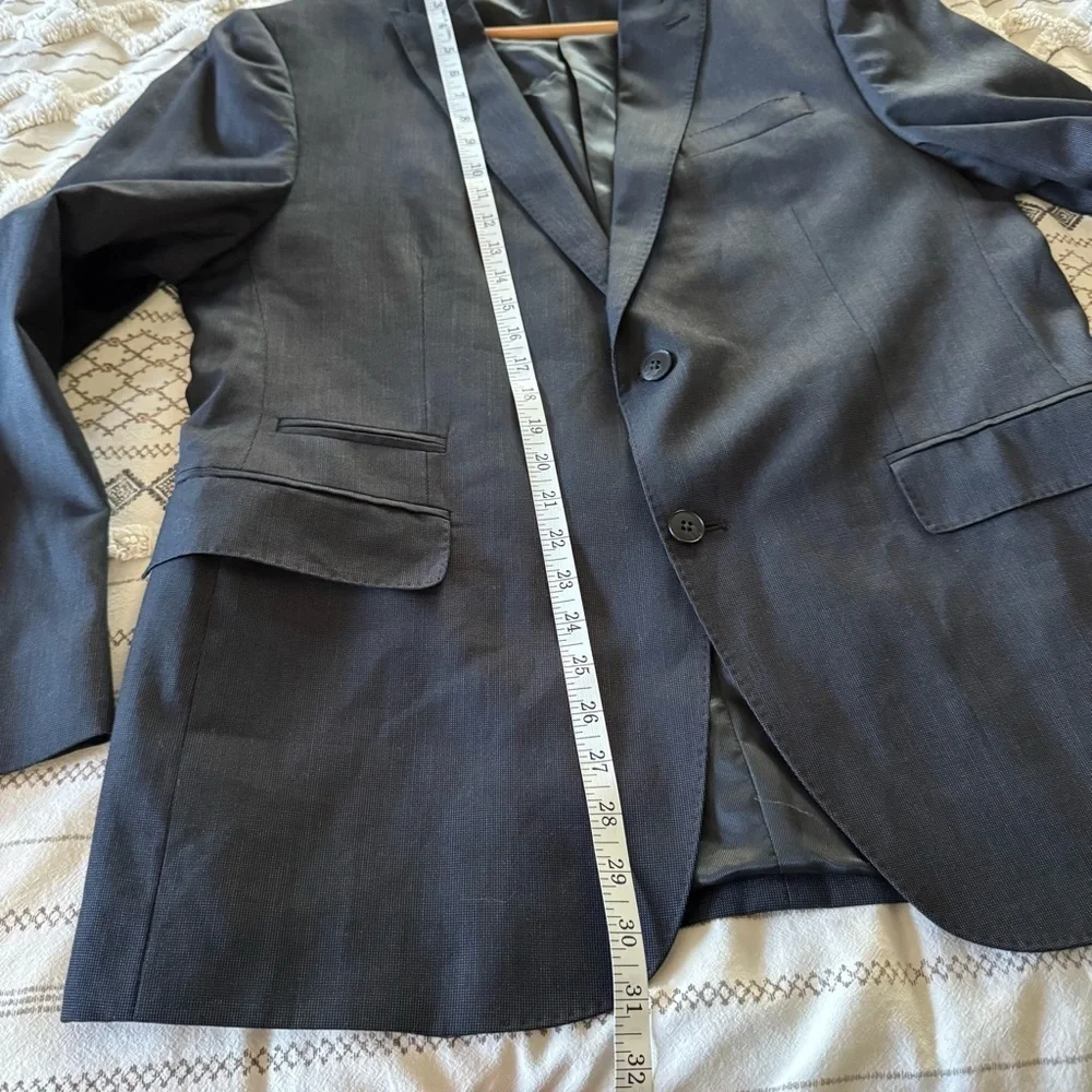 J. Ferrar Black Slim Fit Suit Jacket Blazer – 44R